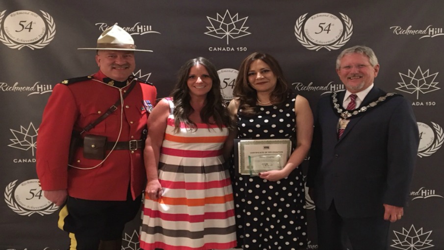 Congratulations Rahila Chughtai- City of Richmond Hill Volunteer Achievement Award Recipient