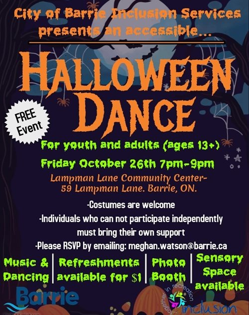 Youth and Adult Halloween Dance- Barrie