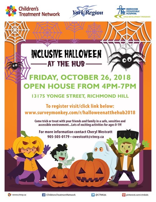 CTN Inclusive Halloween Event at the Hub- Richmond Hill
