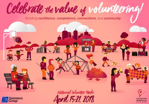 National Volunteer Week April 15-21st