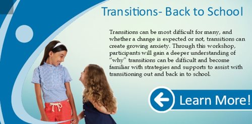 Kerry's Place Workshop: Transitions Back to School- Markham