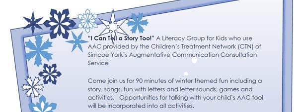 I Can Tell a Story Too! AAC Group- Richmond Hill