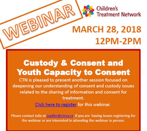 Custody & Consent and Youth Capacity to Consent