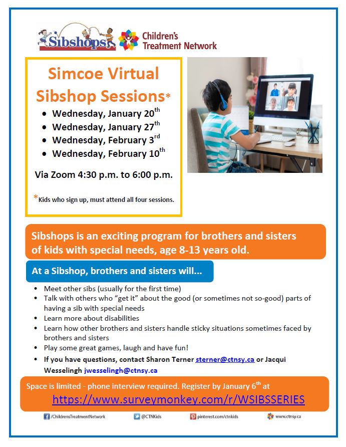CTN Virtual SibShops (Simcoe County) - Online
