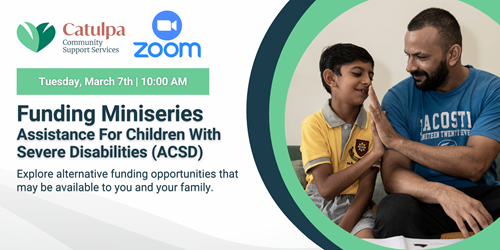 Catulpa - (FFS) Funding Mini series: Assistance for Children with Severe Disabilities (ACSD) - Online