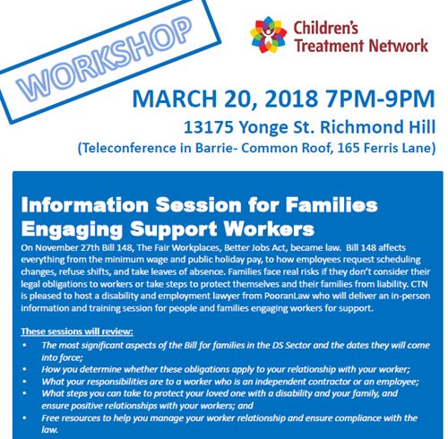 Information Session for Families Engaging Support Workers