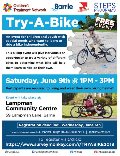 Free Try-A-Bike Event- Barrie