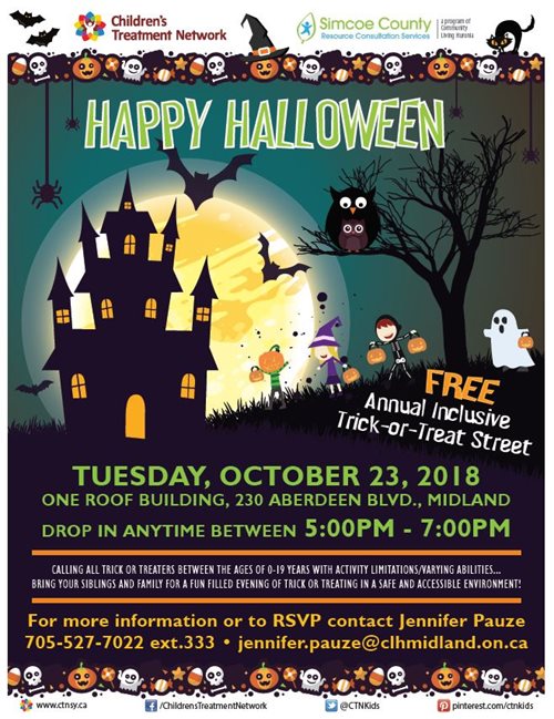 Children's Treatment Network CTN Inclusive Halloween Event Midland