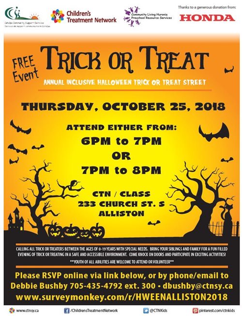 CTN Inclusive Halloween Event- Alliston
