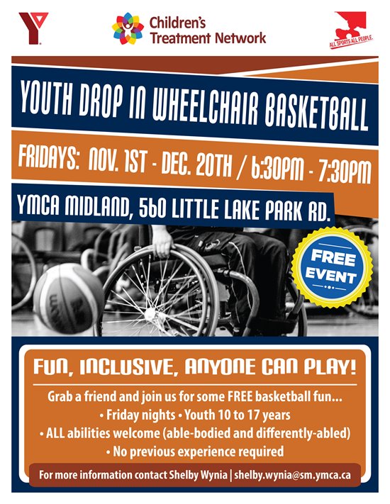 Youth Drop-In Wheelchair Basketball- Midland